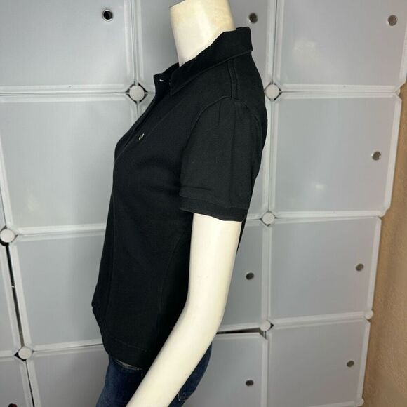 Lacoste Ladies Black Polo Size 42 - Picture 11 of 15